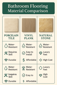 Best Materials to Use for Durable Bathroom Renovations